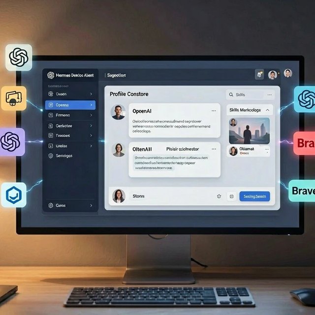 Hermes Desktop上手实操：图形化AI Agent工厂，不用写一行代码就能搭建团队 封面图